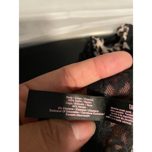 Victorias Secret Womens Slip Dress Large Animal Print Mesh Babydoll Lingerie Y2K - Picture 5 of 8